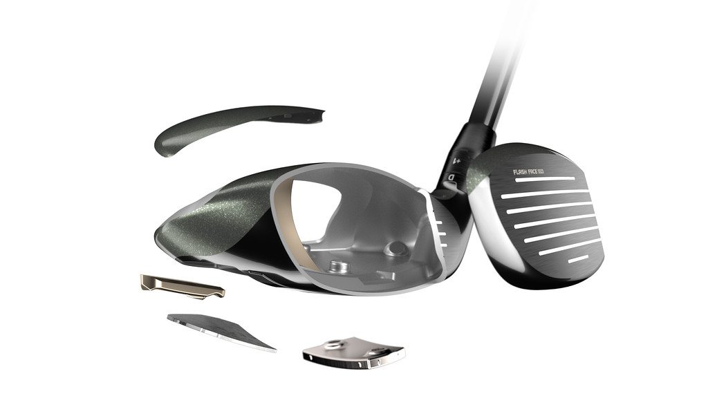 Exploding view of the Callaway Great Big Bertha hybrid