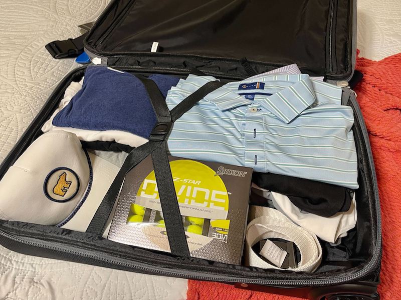 CaddyDaddy First Class Carry-On packed up