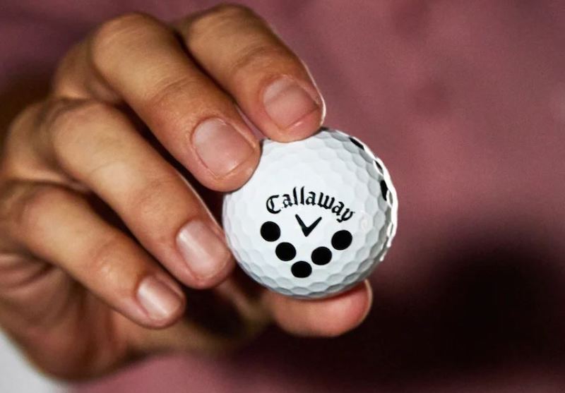 Callaway RPT golf balls measure spin axis